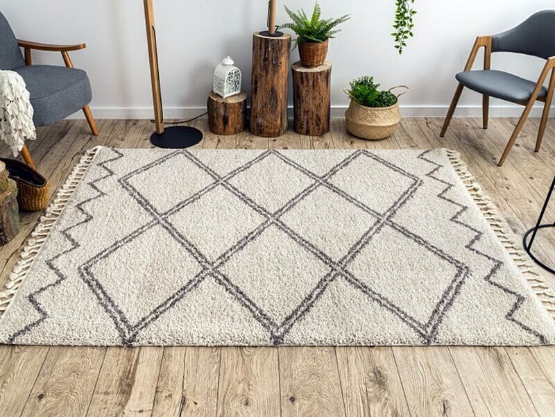 Kusový koberec Berber Asila B5970 cream and brown